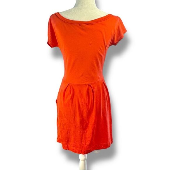 Silence + Noise Orange- Red Dolman Sleeve Mini Sundress Sz S - Picture 3 of 12